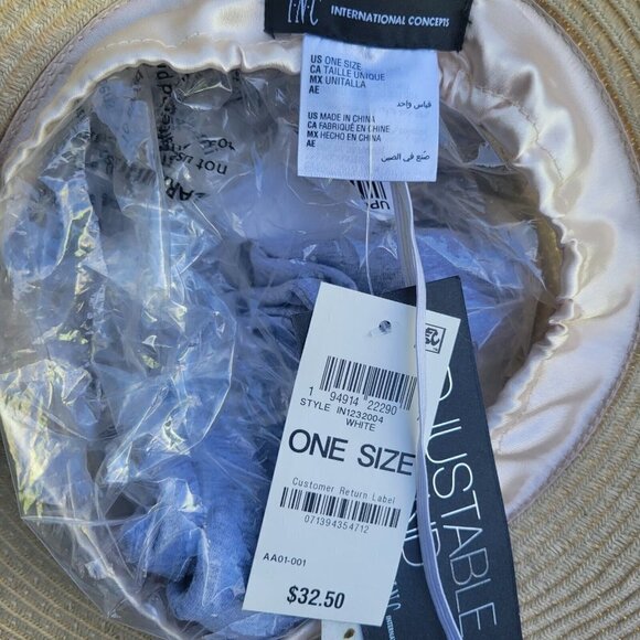 WOMEN'S INC Adjustable Fit Band Hat. Style IN1232004 New With Tags $32 - Picture 7 of 8